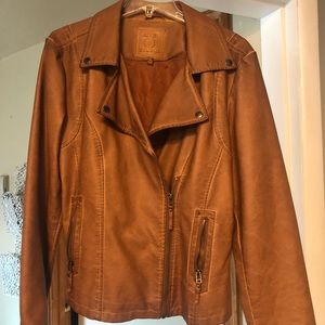 Faux leather jacket